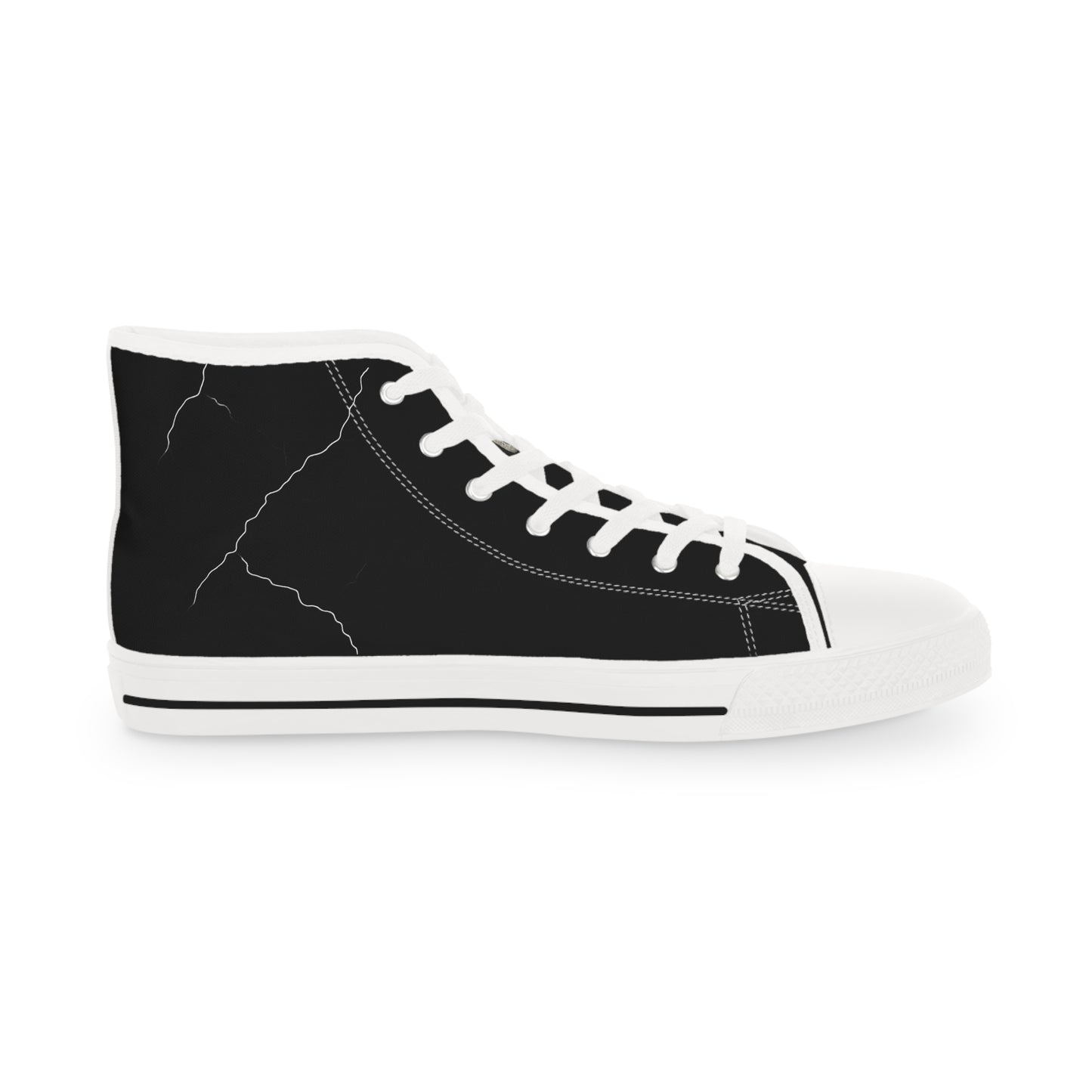 a play on you know what brand 😂Men's High Top Sneakers - Stylish Black Casual Footwear for Everyday Adventures
