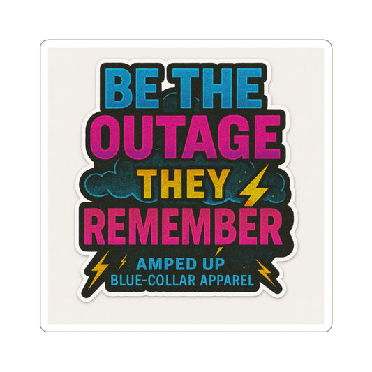 Lineman Outage Reminder Sticker