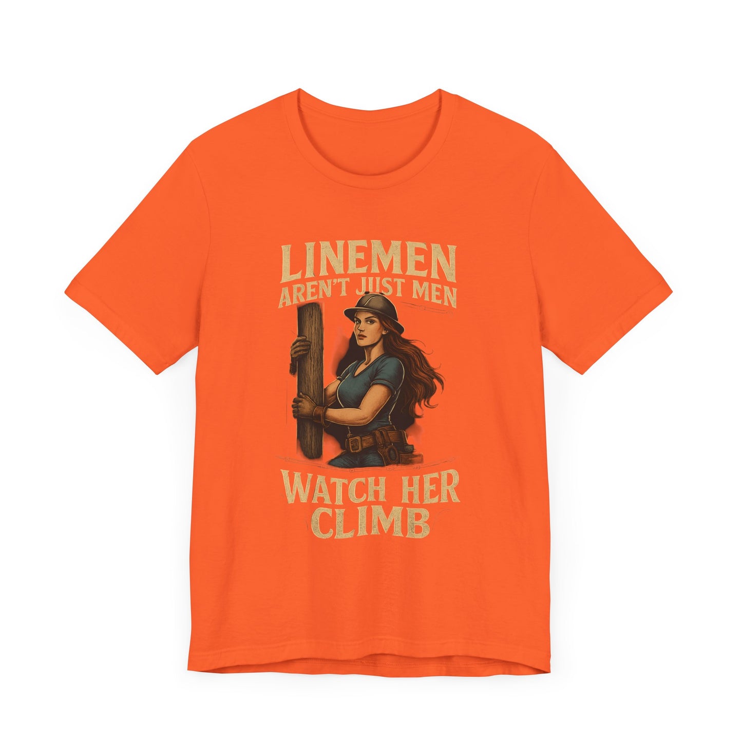 Watch Her Climb – Women’s Lineman Shirt” Unisex Jersey Short Sleeve